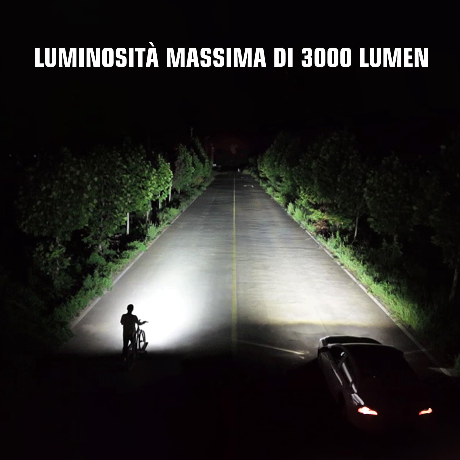 Lampe de vélo - ESPERANZA - Elnath - 100 lumens - Rechargeable USB