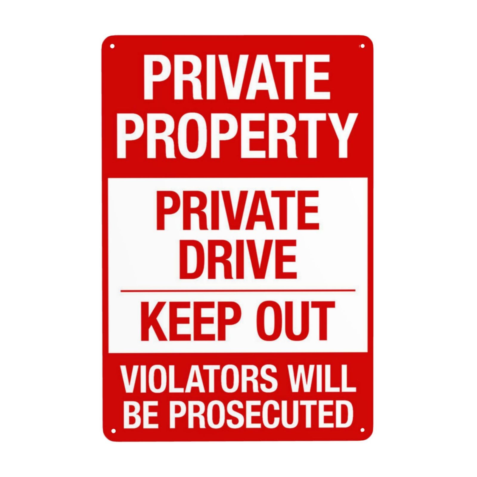 Legal Binding Vintage Warning Sign, Trespass Private Driveway Will Bear Corresponding Legal Consequences 8x12 Inch