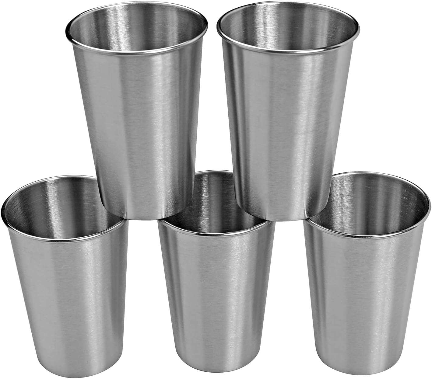 WANBY Stainless Steel Cups 500ml Unbreakable and Reusable