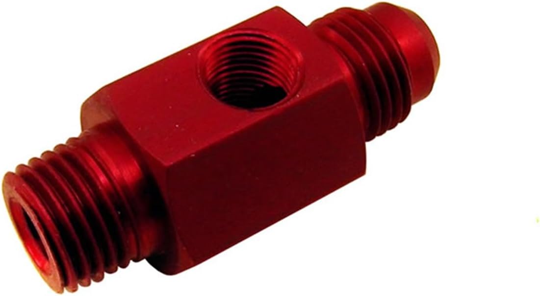 Nitrous Express 16204 1/4 NPT x -6 with 1/8 NPT Fuel Bypass Fitting Gauge Hole