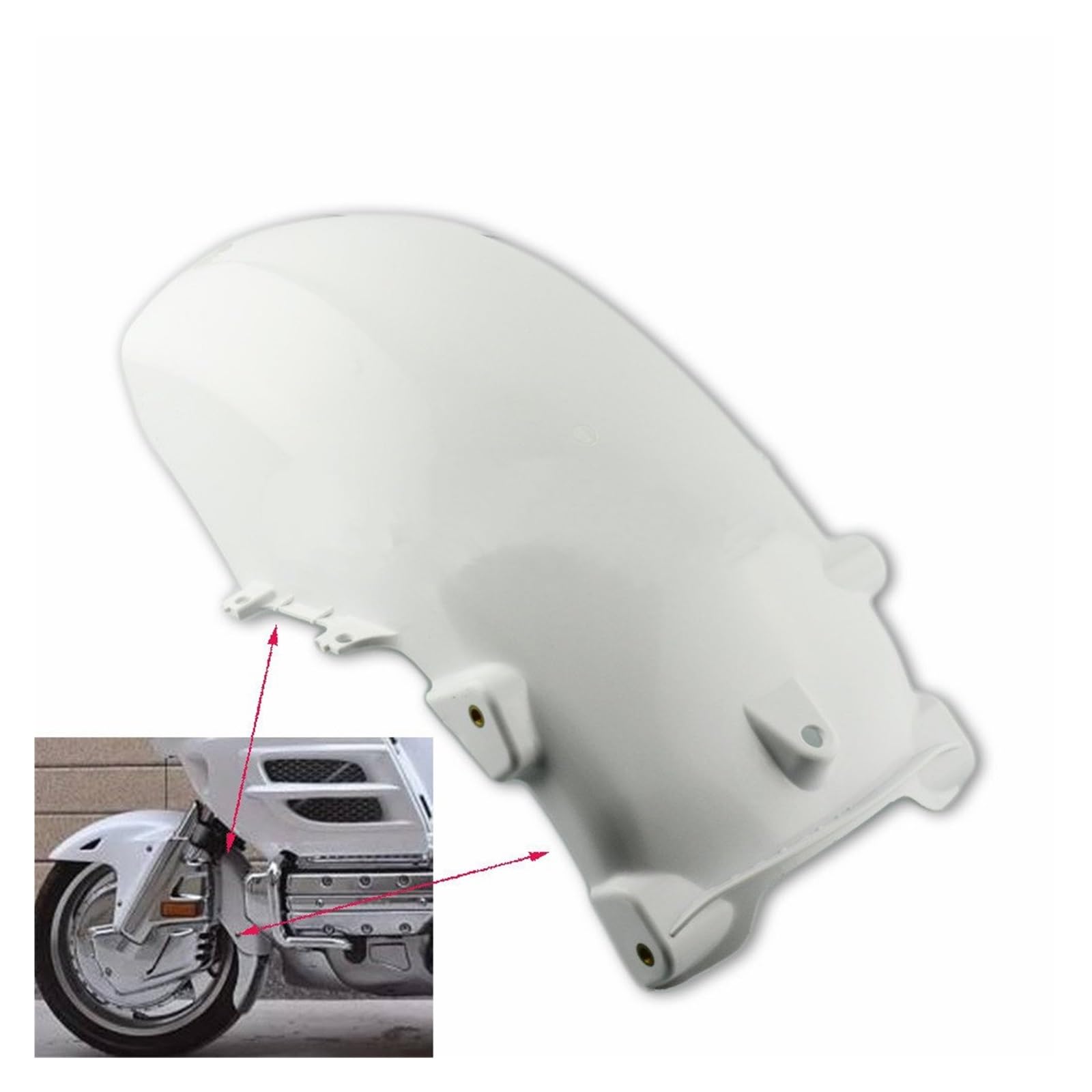 Parafanghi Parafango Parafango Anteriore In Plastica ABS Motocicletta Posteriore A Metà Copertura Per 1800 GL Per Goldwing GL1800 2001-2011 Per GOLD Per WING Parafango Moto Paraspruzzi