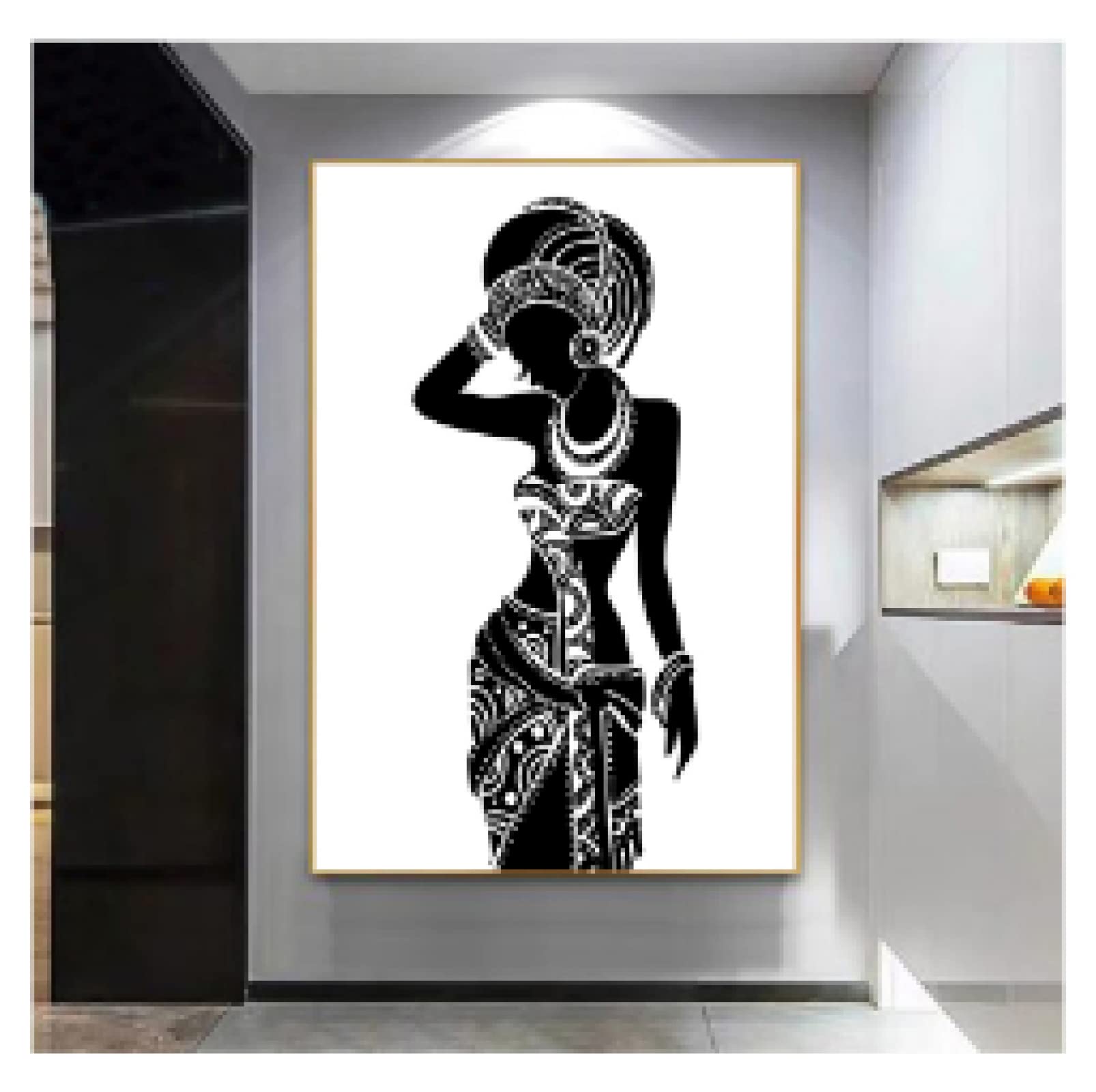 Belle femme noire toile art pour célébrer l'identité et la beauté - 8