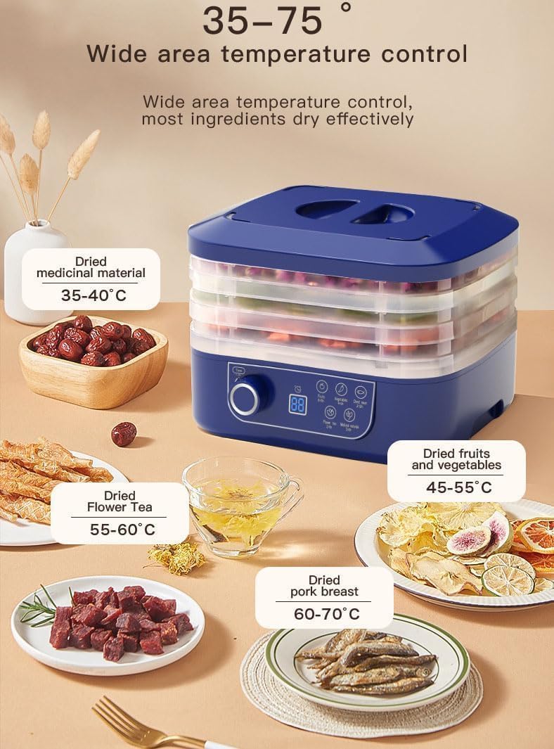 Food Freeze Dryer Machine with 5 Trays for Home, 2026 New Food Dehydrator Dryer, Digital Adjustable Timer & Temperature Control, Ideal for Fruits, Meat, Vegetables, Candy & Snacks