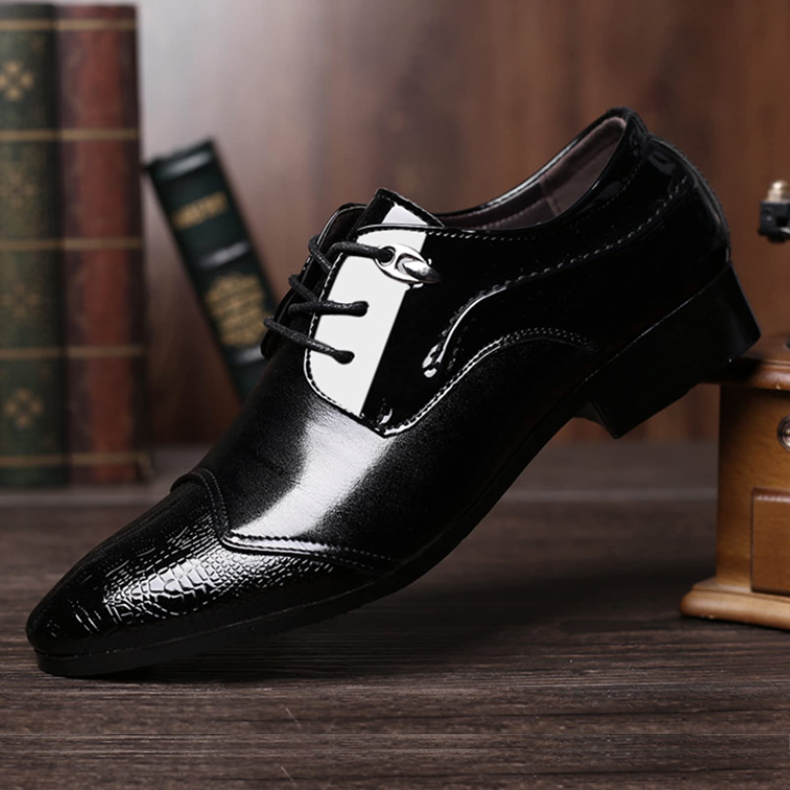 Oxford da Uomo Scarpe Eleganti da Cerimonia Stringate in Pelle Scarpe da Lavoro Classiche Scarpe Brogue Scarpe da Sposa