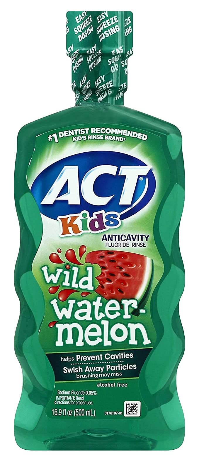 Kids Anti-Cavity Wild Watermelon Fluoride Mouthwash (Pack of 6)