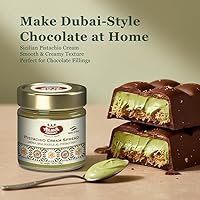 Vista 4 de Alma Gourmet Crema de pistacho siciliano para untar – Crema para untar pistacho importada de Italia – Ideal para untar en pan, galletas, gofres