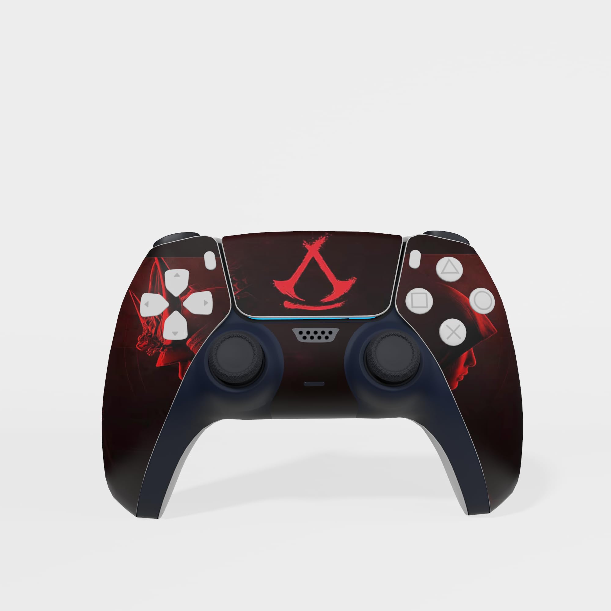 MaD Vision Extra-Durable Skin Kit for PlayStation 5 (PS5) Digital | Set of Matte Vinyl Adhesive Films for the Console and 2 Controllers - for ACS|Assassin's Creed Shadows Design - 4