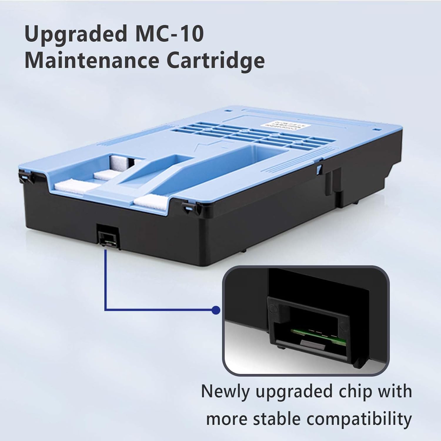 MC-10 Maintenance Cartridge Compatible for Canon imagePROGRAF IPF650 655 670 680 685 750 755 760 765 770 780 785 830 840 850 Printer Replacement for 1320B014AA Maintenance Collection Cartridge