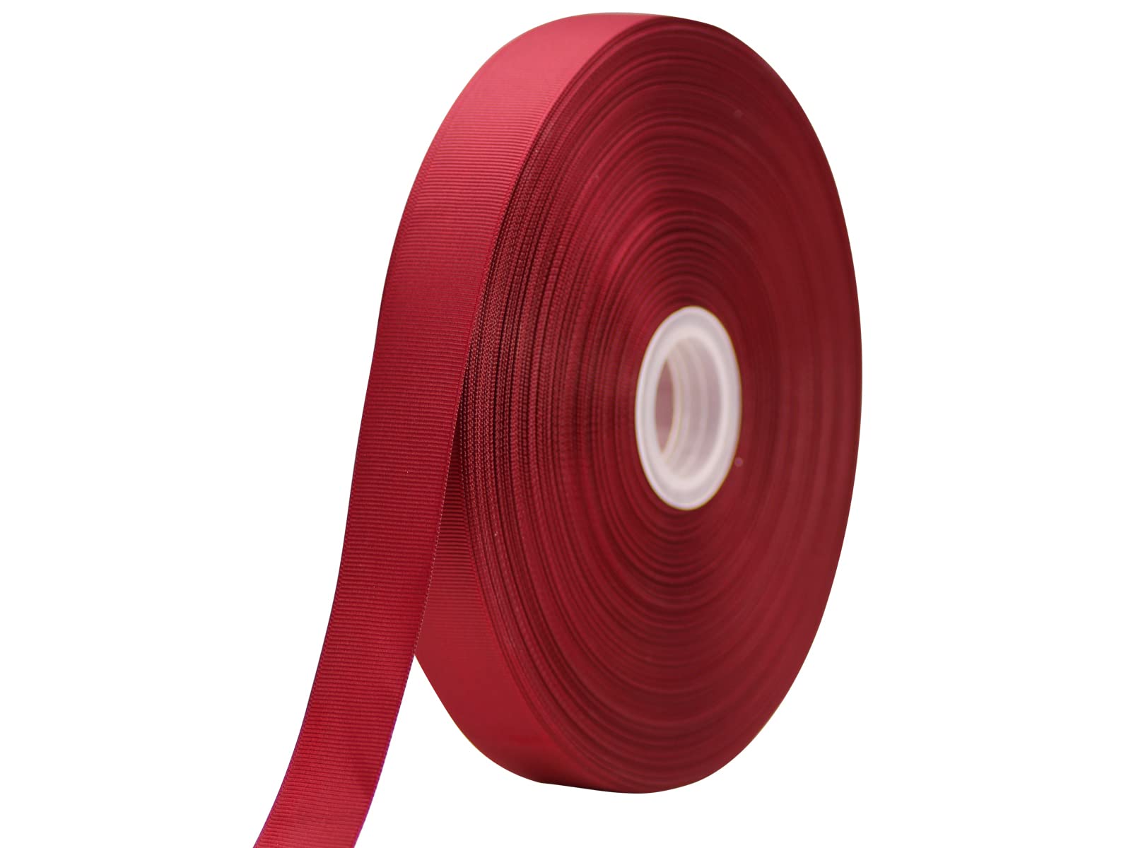 JESEP YONGJESEP YONG One Roll 100 Yards Soild Grosgrain Ribbon Boutique Gift Wrapping Package Ribbon, DIY Crafts Bow Hair Headband Accessories Assorted Ribbon #48 (1" 25mm, Maroon)