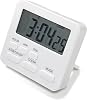 Multi-functional Digital Kitchen Timer - ABS Material, Loud Alarm, Large Numbers, Cooking Timer, Convenient Storage, Back With Plastic Magnetic Heel Stand (Pure white)