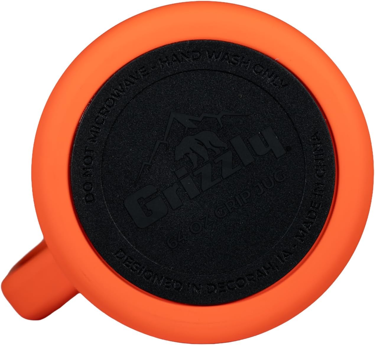 Grizzly Juggy 64oz Water Bottle | Vacuum Insulated | Leak Resistant Lid | Stainless Steel | Heavy Duty Handle | For Gym Hiking Beach Sports Camping | Orange