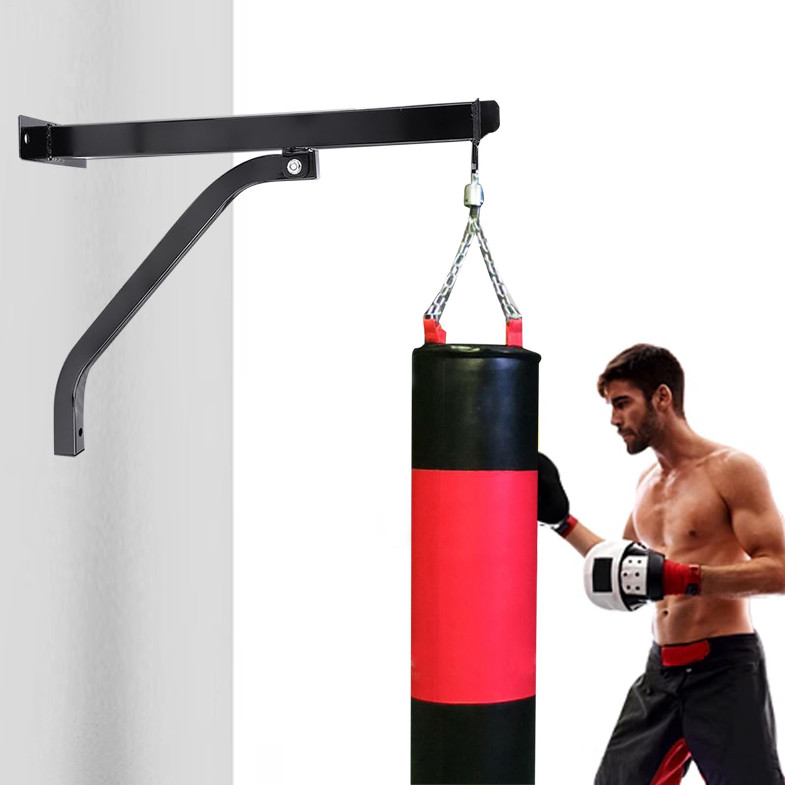 Supporto a Parete per Punching Bag Montaggio a Muro per Sacco da Boxe | per Allenamento Thai con Portata 150 Kg per Interno ed Esterno