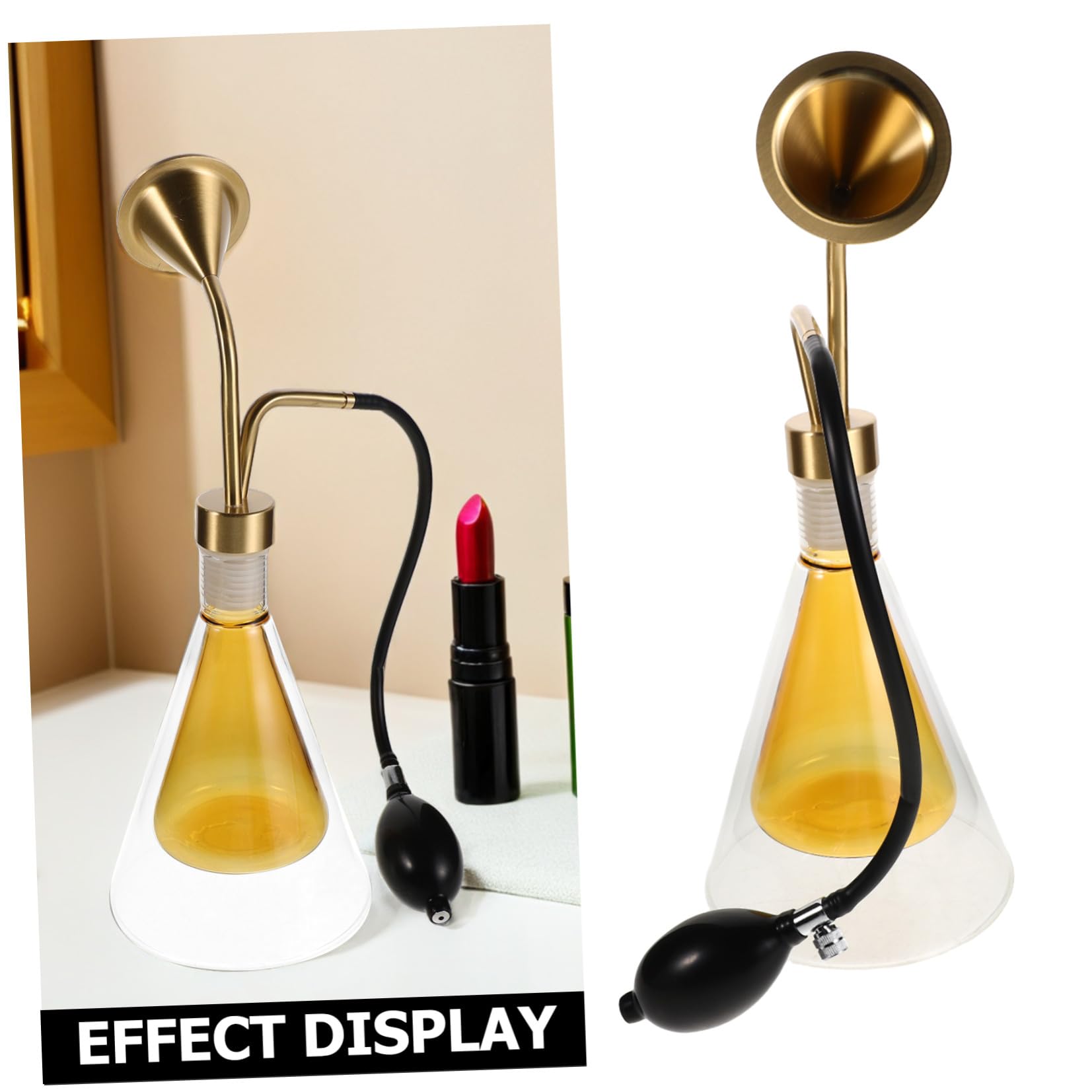 Diffusore Oli Essenziali in Vetro a Doppia Parete, Bottiglia Aroma Tester | Oli Essenziali e Petali, Uso Casa e Spa, Leggero ed Elegante Colore Casuale