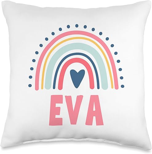 Idea Regalo Personalizzata con Nome Gifts Idea Eva Name Custom Woman Myth Legend - Almohada para fiesta de cumpleaños, 16 x 16 pulgadas, multicolor