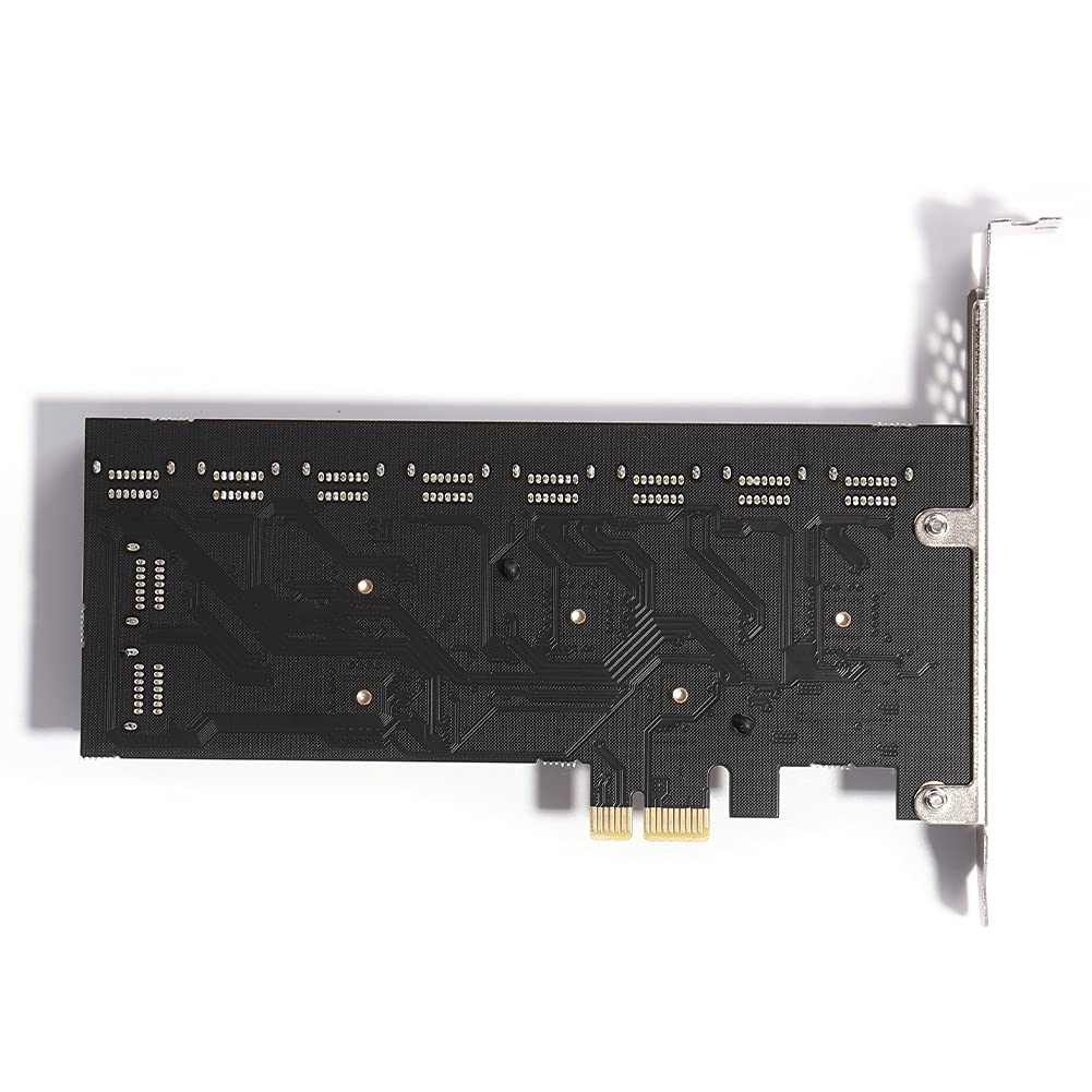 Carte contrôleur PCI-E PCI Express vers SATA 3.0, carte d'extension PCIE 20 ports, adaptateur Riser PCIe SATA 3.0 6 Gbps pour PC de bureau, support SSD et HD