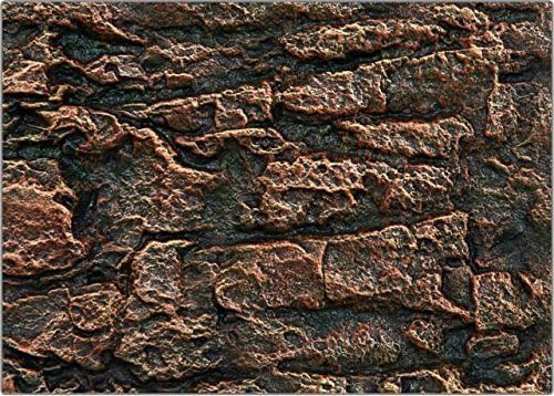 3d aquarium backgrounds x2 sections Deep Rouge Toned Rock 3D. Fast delivery from a UK company