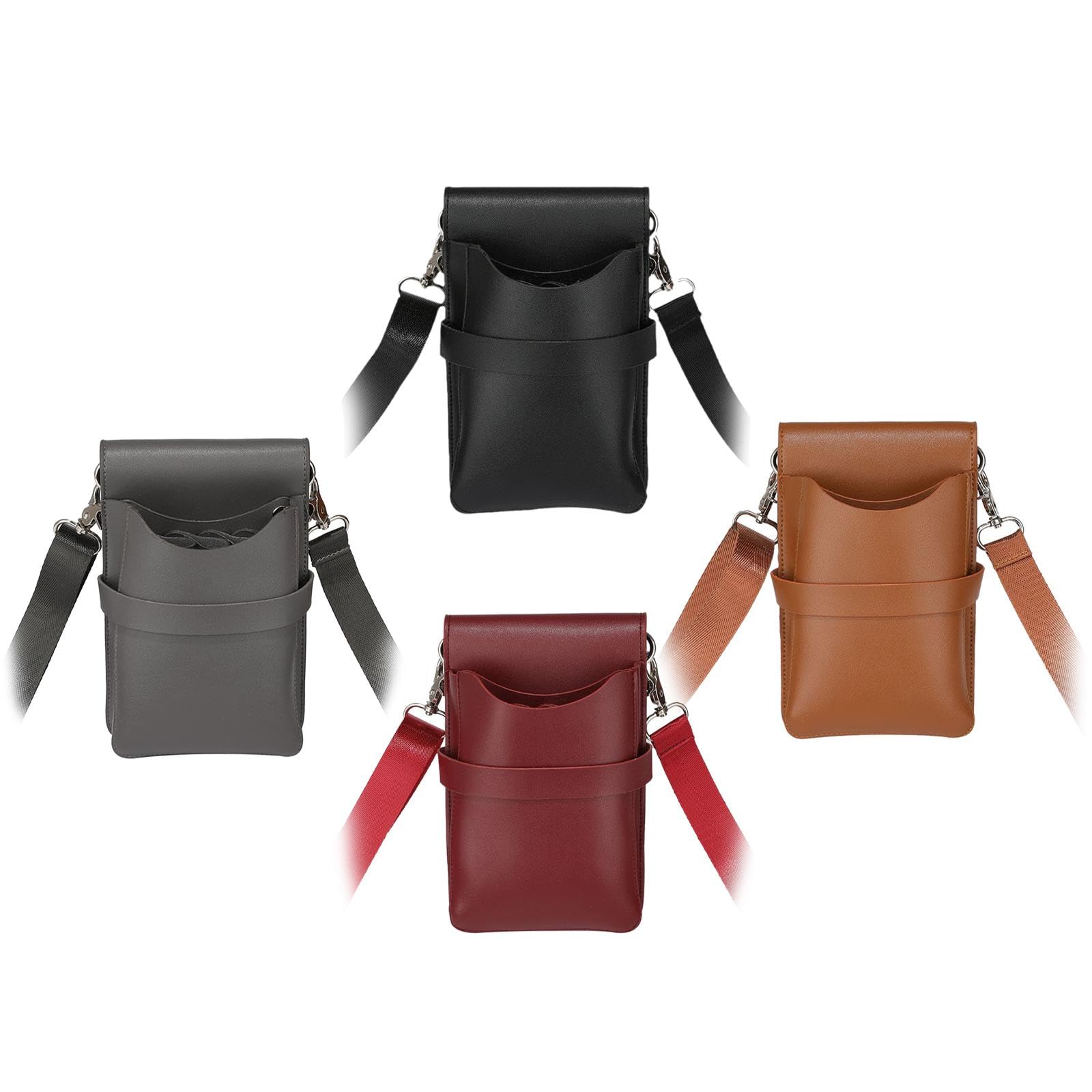calandis ™ Hairdressing Scissor Pouch Convenient Tool Holder Waist Pouch PU Scissor Bag Black | Styling Capes & Gowns | Salon & Spa Equipment-picture-26