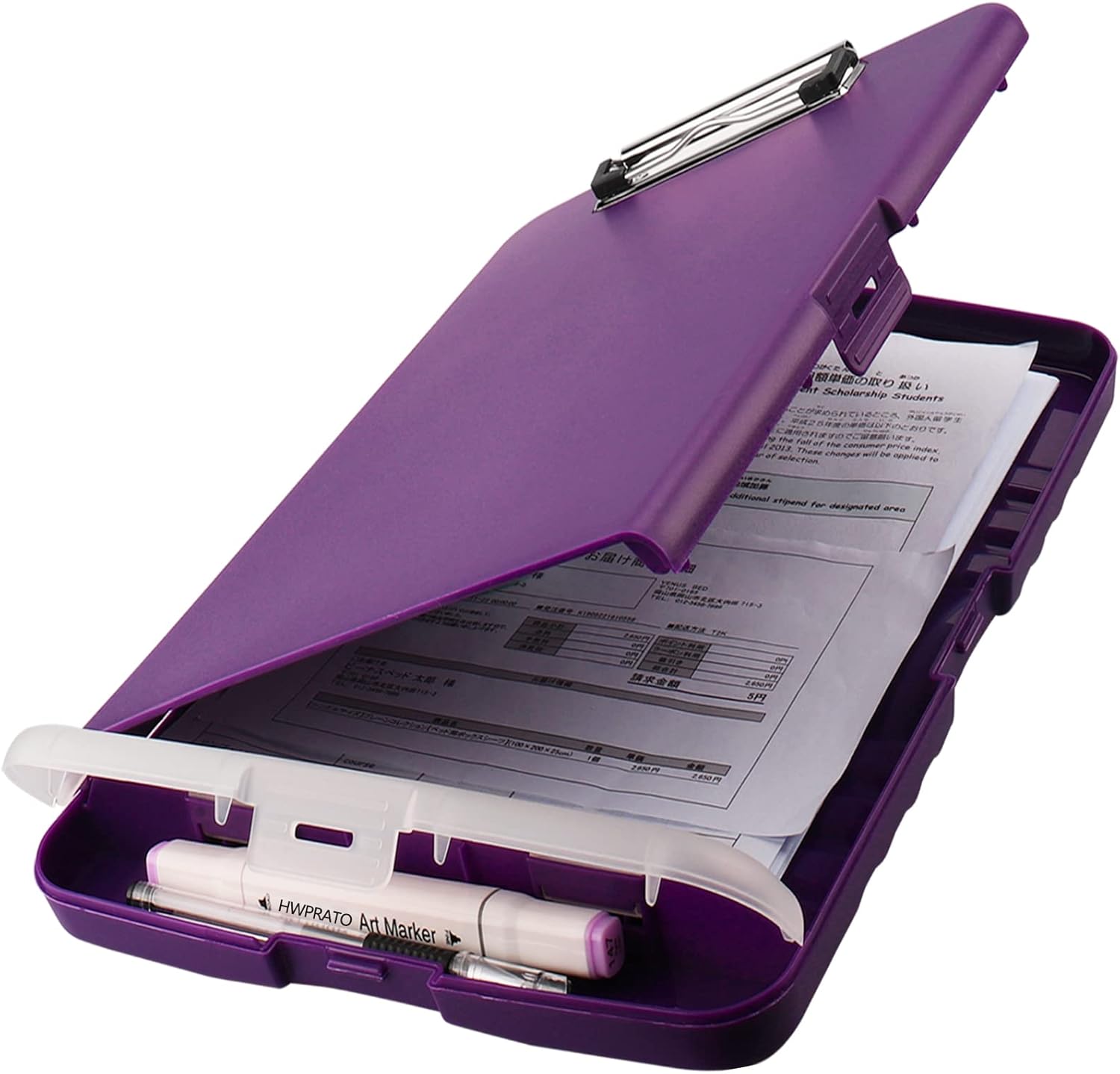 HWPRATO Clipboards Nursing Clipboard Foldable Clipboard with Storage