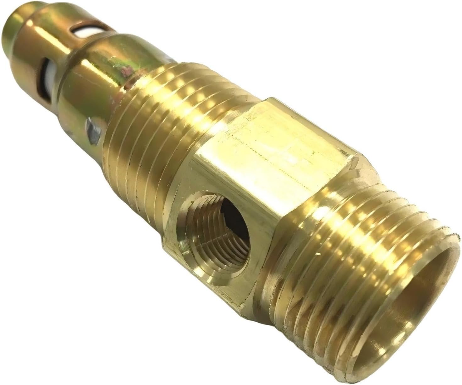 DAC-252 Industrial Air Compressor Check Valve - for Porter Cable Craftsman 919.167812 Air Compressors Replaces 2185DTC - Tank Check Valve Replacement - 5/8" COMP X 1/2" MPT, 1/8" Unloader Port