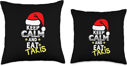 Miniatura 3 de Keep Calm And Eat Takis Let's Wear Christmas 2023-2024 - Almohada de 18 x 18 pulgadas, multicolor