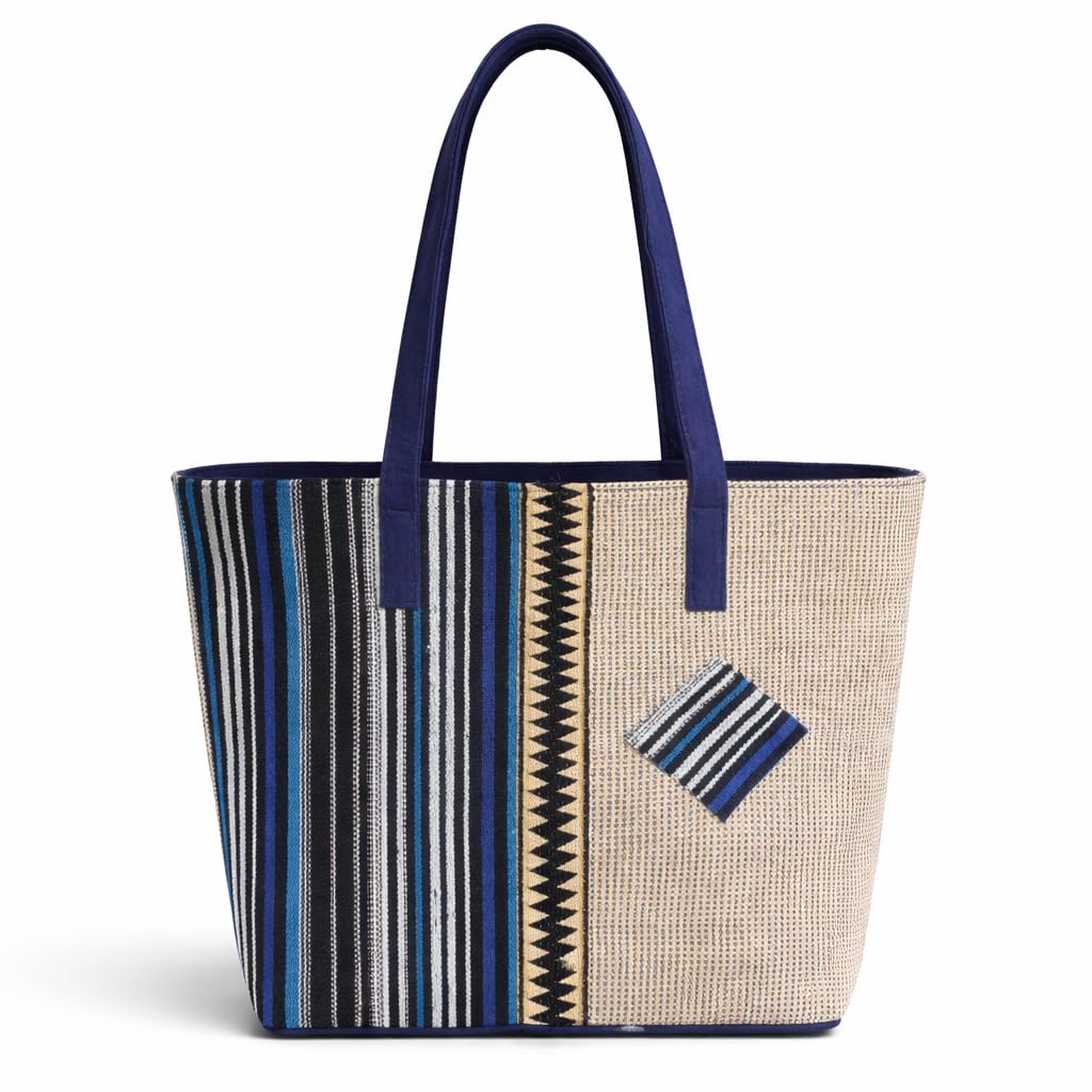 Canvas Jute Tote Bag for Girls | Stylish Eco-Friendly Reusable Shoulder Handbag with Woven Stripe Design | Durable Carry Bag for Shopping, College, Office & Daily Use Canvas Jute Tote Bag for Girls | Stylish Eco-Friendly Reusable Shoulder Handbag with Woven Stripe Design | Durable Carry Bag for Shopping, College, Office & Daily Use