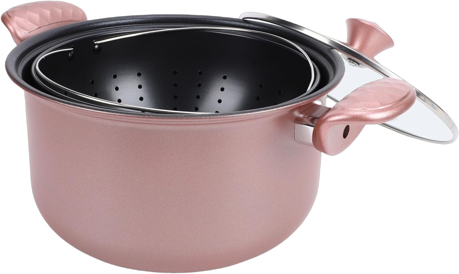 Zerodis Large Stainless Steel Pot Stainless Steel Stock Pot 26cm Nonstick Induction Stockpot Cooking Soup for Gas Stove Cooker Boiling Stewing Steaming Kitchen Tools