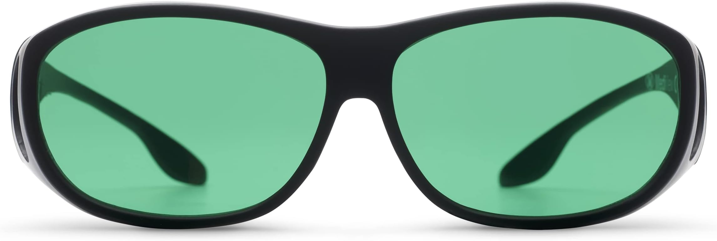 MigraLens Migraine Relief Fit-Over Glasses Medium Size | Outdoors and Computer Screens | Unisex | Green Lenses