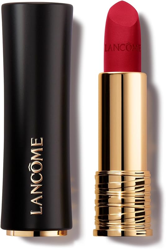 Lancôme L’Absolu Rouge Drama Matte - Lápiz labial ultra mate - Cobertura total | Lápiz labial con acabado ultra mate para color de cobertura total de 8 horas - Con ceramidas y ácido hialurónico - Resistente a las manchas