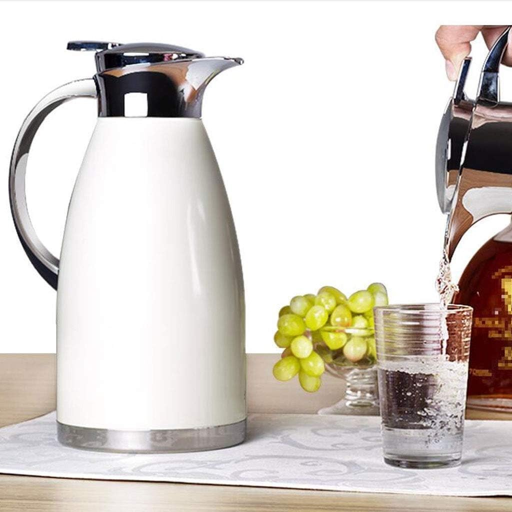 Thermal Flask- Stainless Steel Coffee Thermal Carafe - Walled Insulated Vacuum Flask - 24 Hour Heat Retention for Coffee or Tea