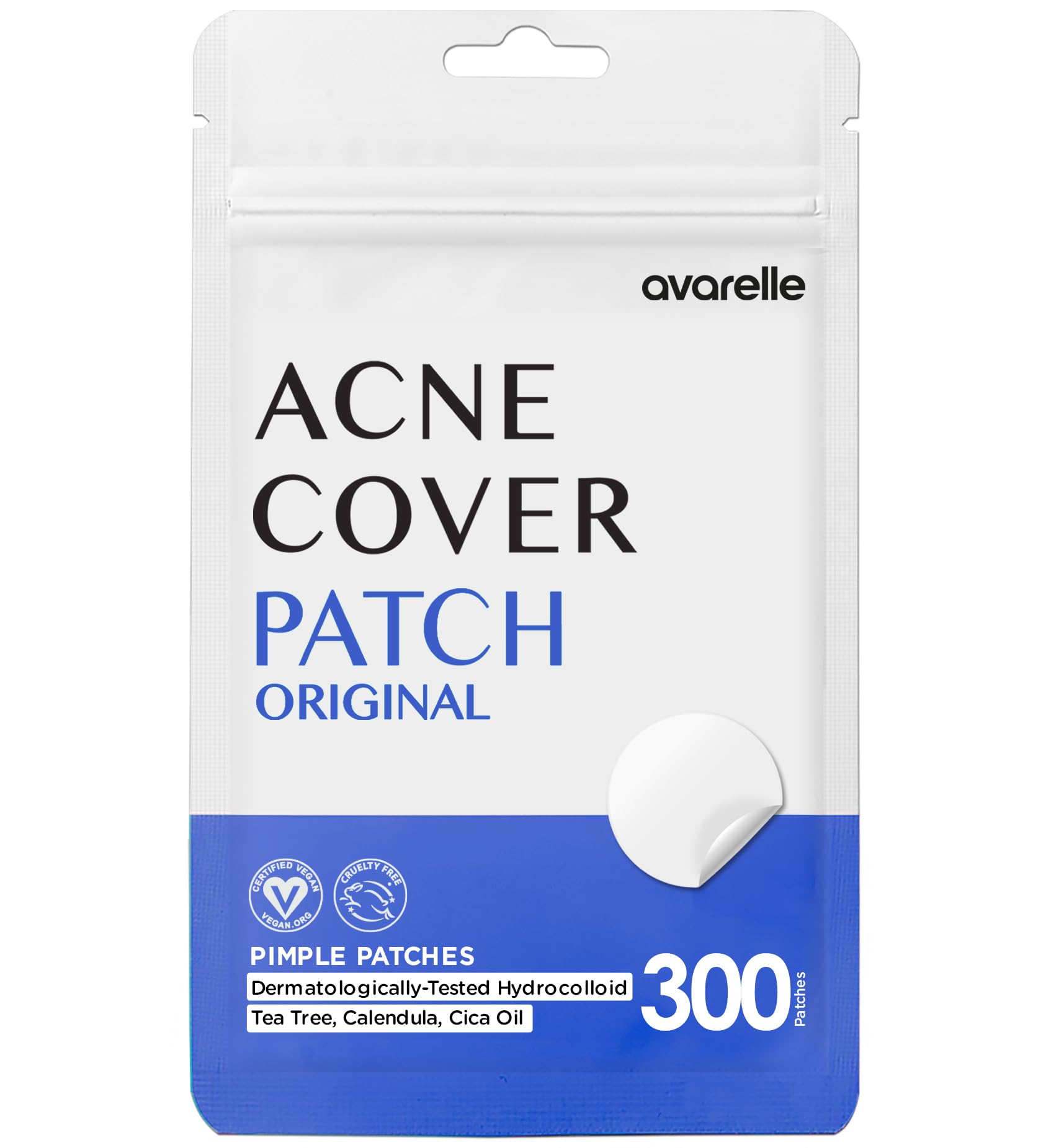 AVARELLE Pimple Patches for Face Hydrocolloid Acne Patches for Covering Blemishes FSA HSA Store Eligible Zit Patches with