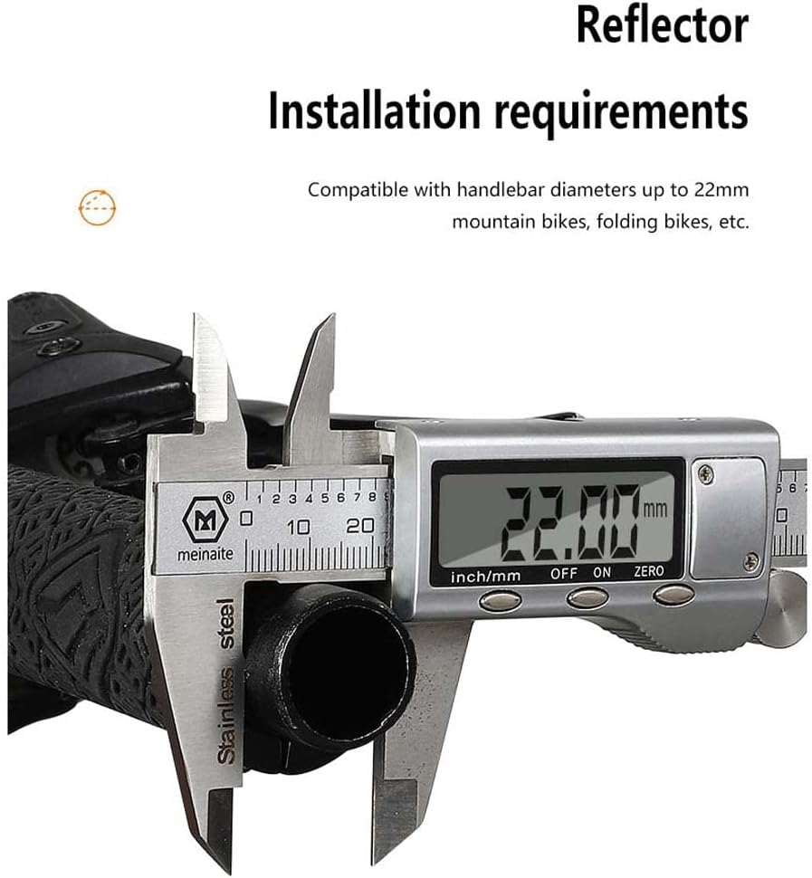 Bicycle Hd Mirror 2 Pack Simple Small Hd Mirror Compatible Bike with All Models Adjustable 360 Degree Rotation Safe Driving