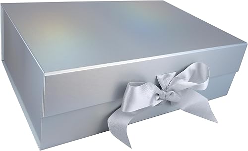 PACK2PACK Caja de regalo plegable de alta calidad con cinta fija, caja plegable con cierre magnético, bodas, despedidas de soltera, regalos