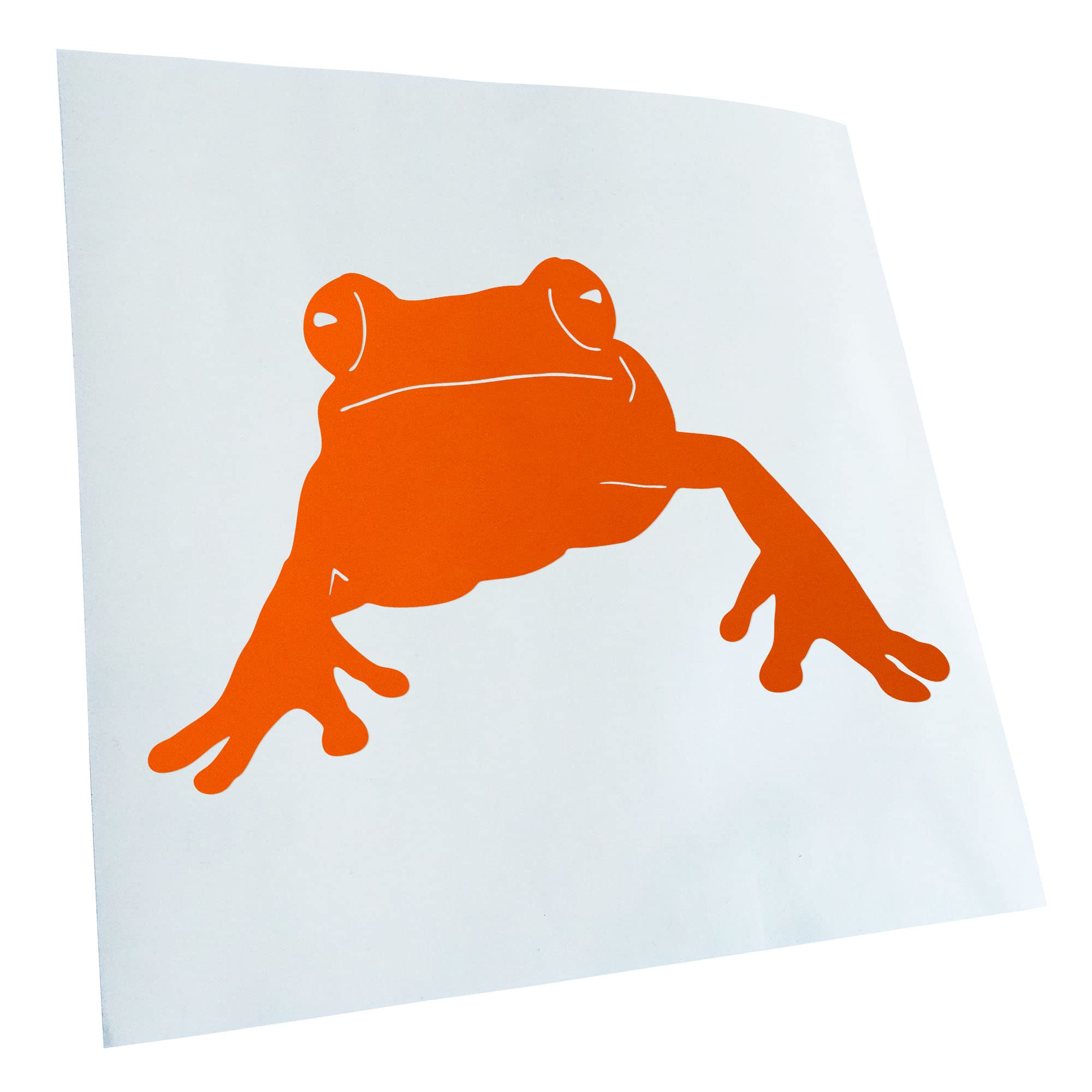 Kiwistar - Car Sticker - Orange - 30 x 19 cm Frog Frog Pond - Rear Window Car Sticker Weatherproof for Car Truck Moped Truck - Sticker Exterior Self-Adhesive Tuning Accessories for Window Vehicle