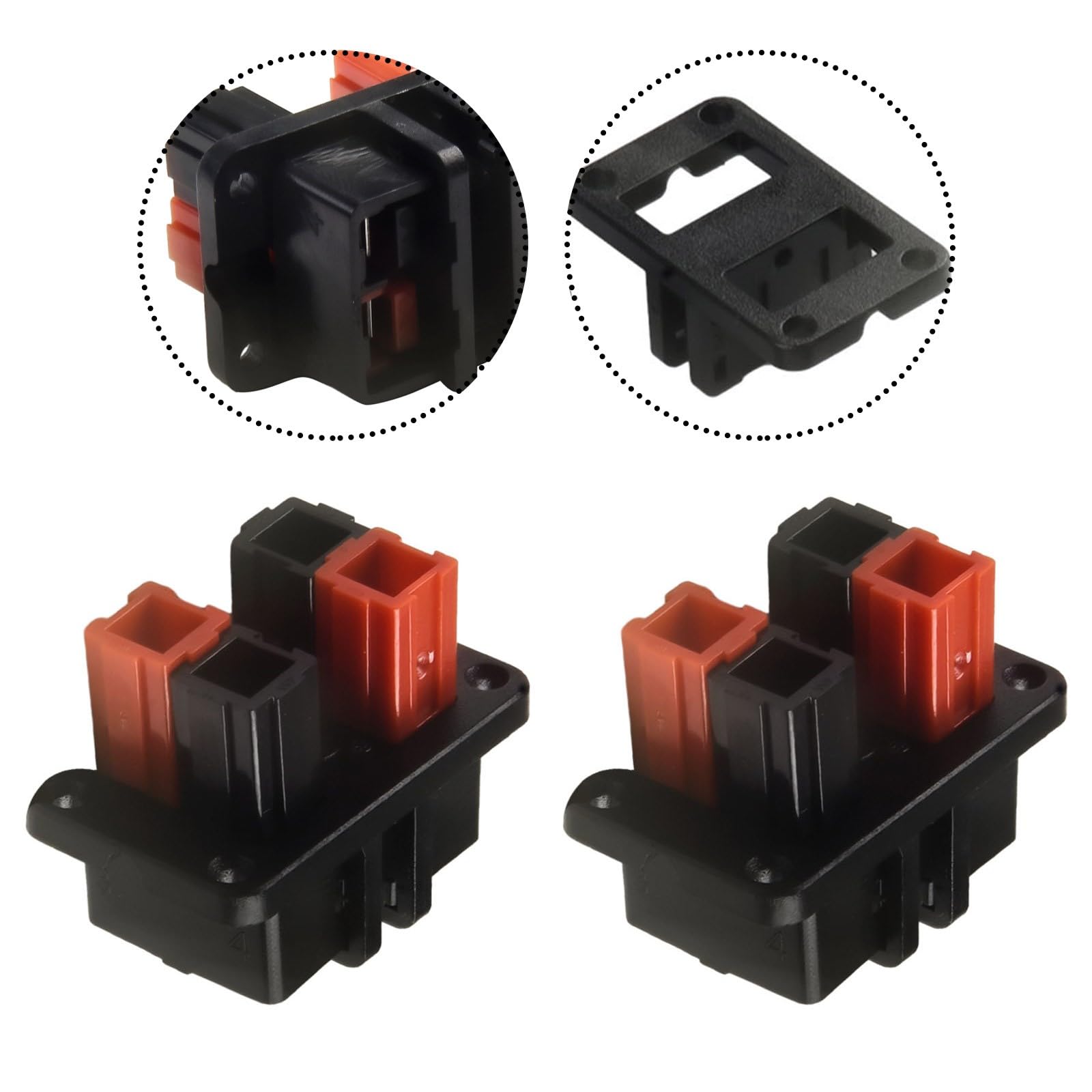 30A 600V Stecker Anderson Stecker Power Bracket Solar EV Gabelstapler 4-polig Panel Mount Kit für Camping Marine Set
