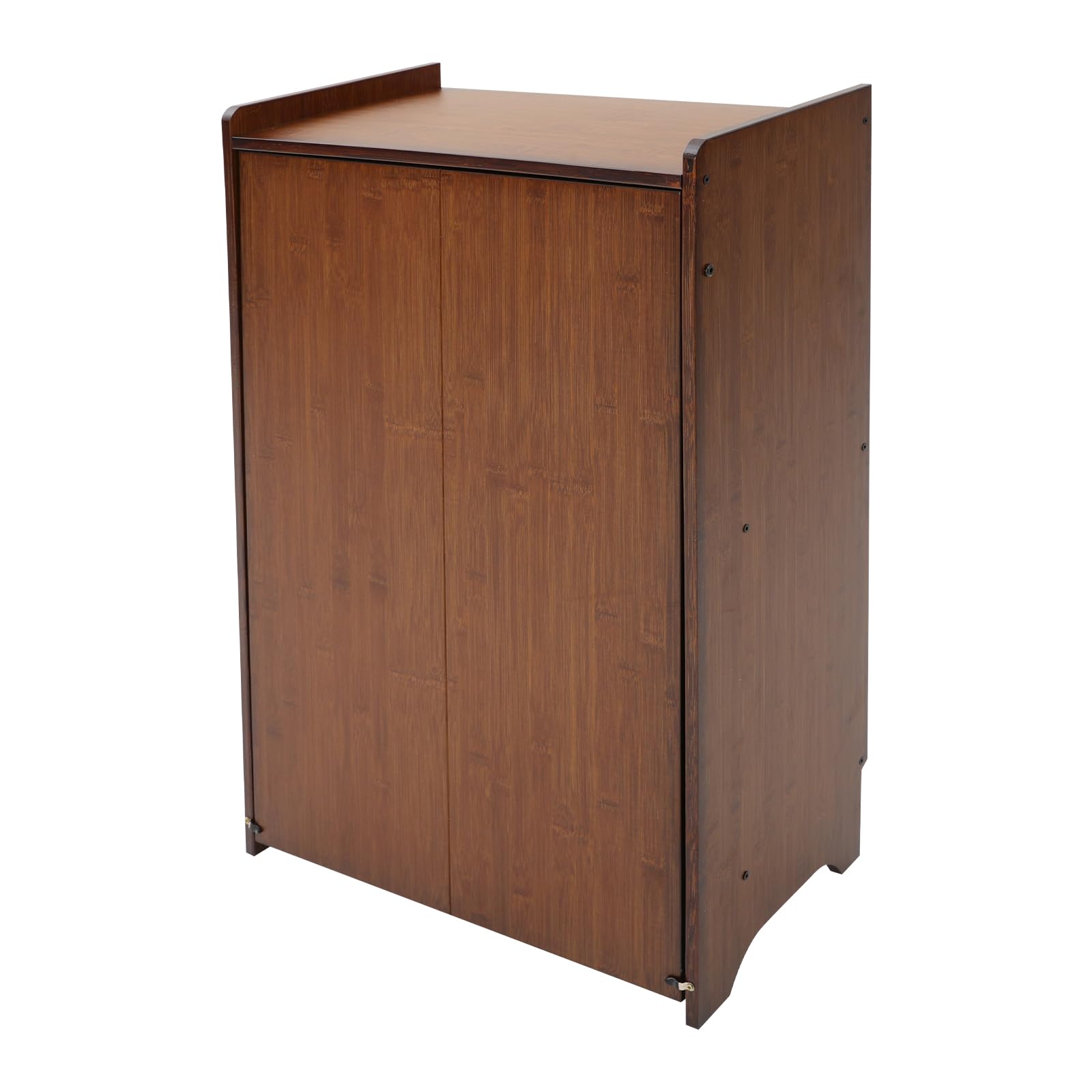 Scrivania pieghevole compatta in bambù con libreria, tavolo da scrittura convertibile per casa, ufficio, soggiorno e camera da letto, versatile armadio portaoggetti e postazione di lavoro per computer