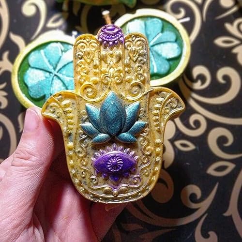 Miniatura 3 de Molde de vela de mano molde de silicona en forma de mano molde de resina para fundición de yeso escultura de arcilla molde para manualidades para