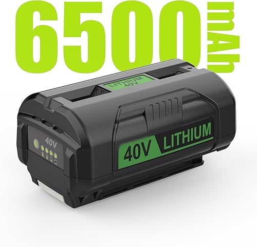 Miniatura 2 de Batería de repuesto de 40 V 6.5 AH para Ryobi 40 V batería de litio OP4060 OP4050 OP4040 OP4030 OP4026, compatible con Ryobi 40 voltios