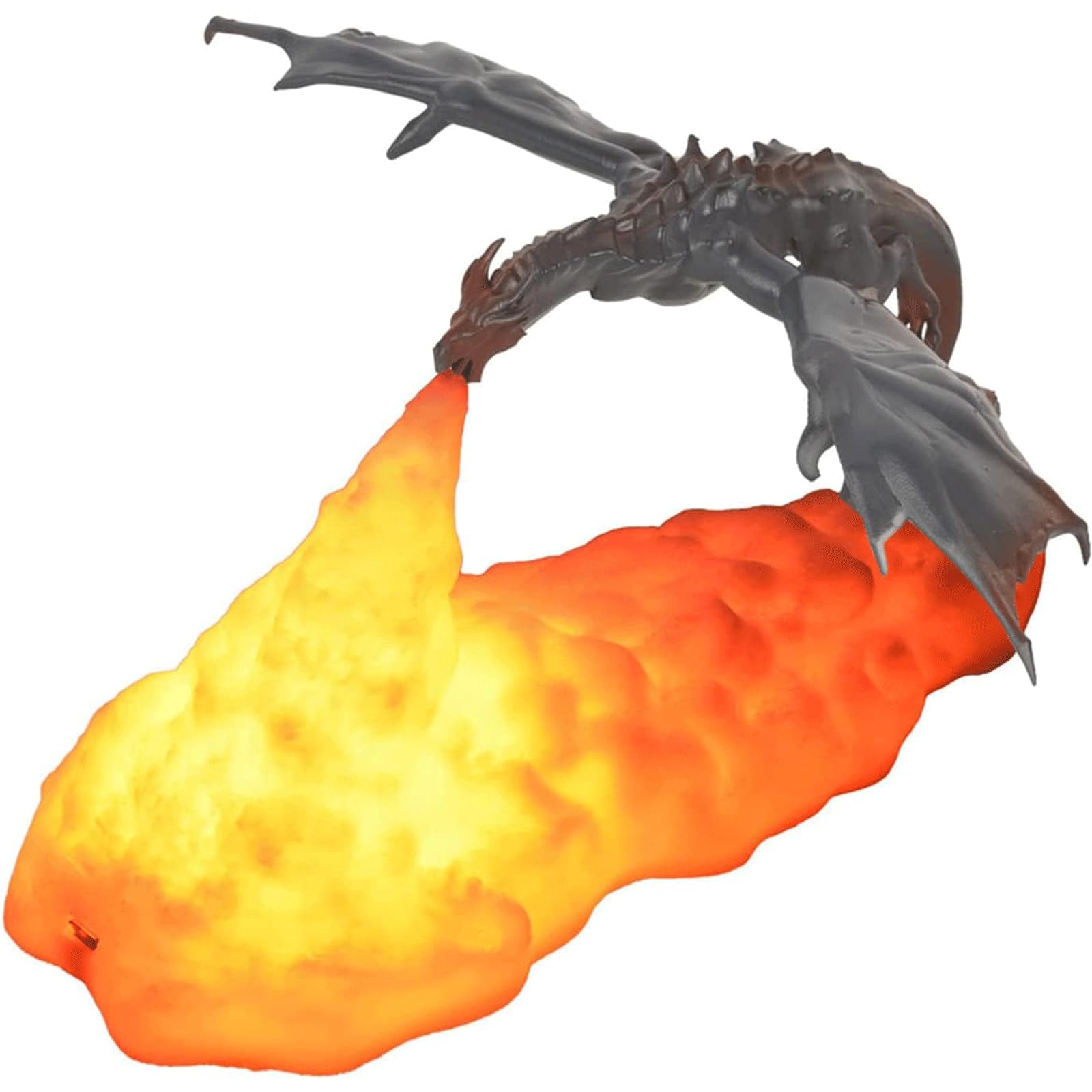 Unique Garçons veilleuse feu Dragon Lampe lumière 3D imprimé Dragon lumière Volcan Dragon Lampes Lampe de Chevet pour Enfants garçons Filles Veilleuse