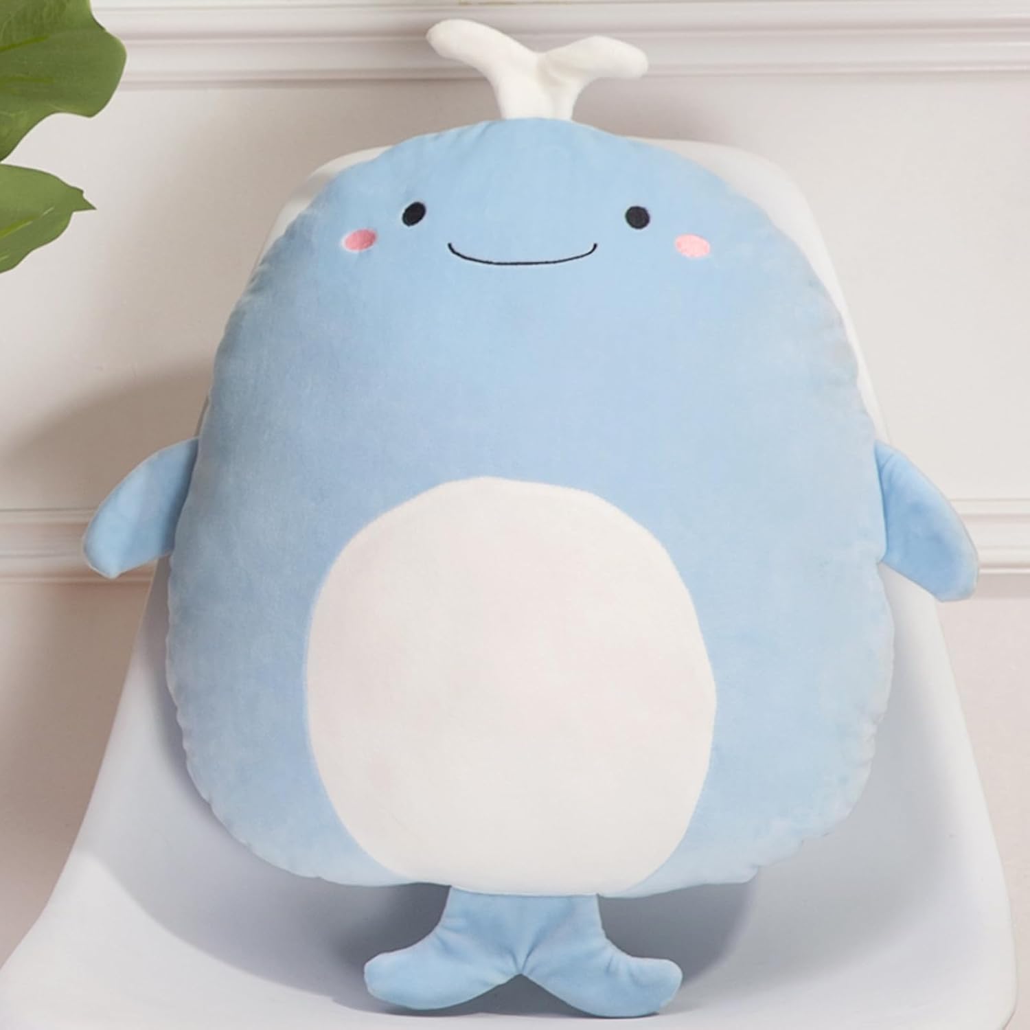 Whale Plush Hugging Pillow, Cute Whale Stuffed Animal Toy Plushie Animal Pillows Gifts for Birthday, Valentine, Christmas, 16 inch - Image 2