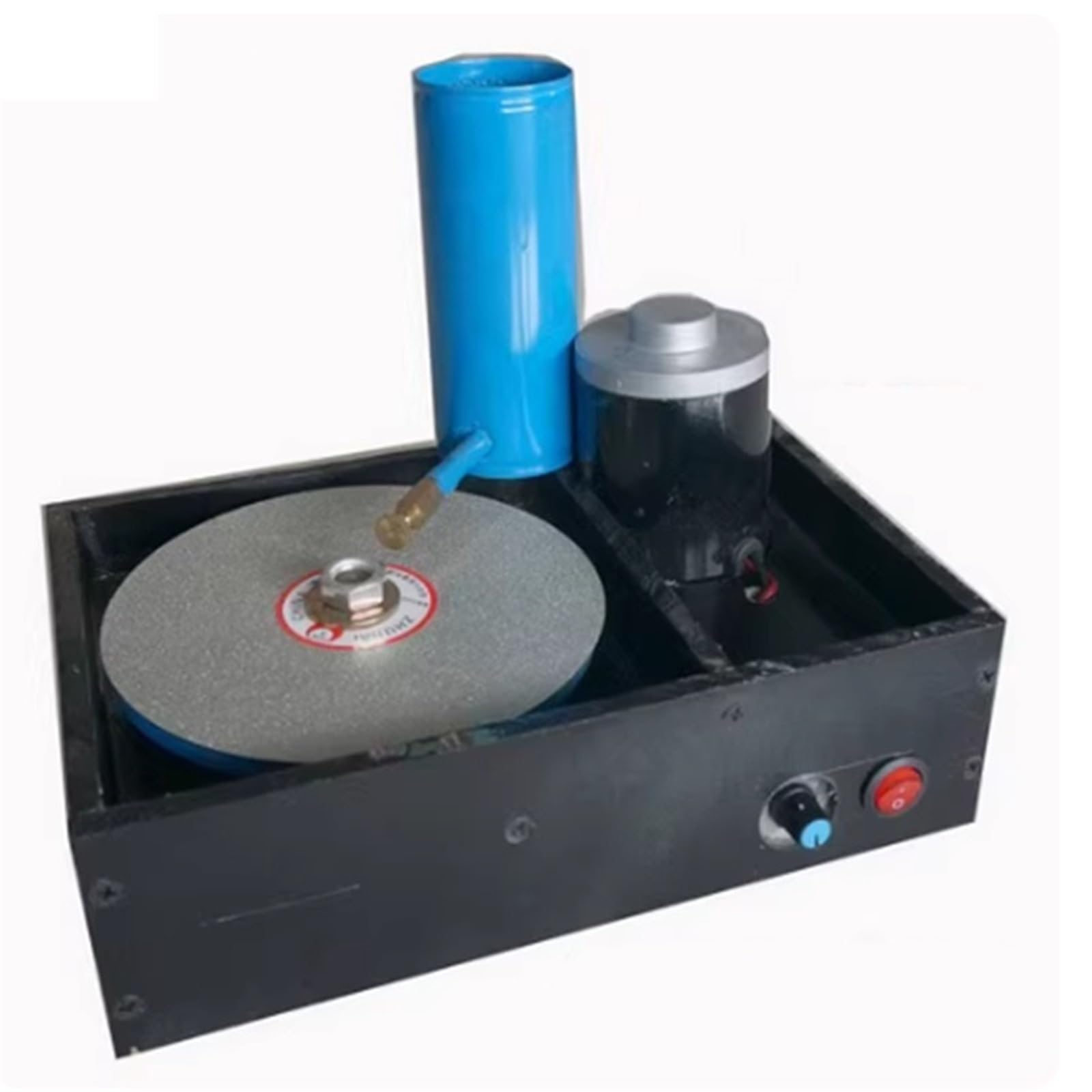 JVDDI Mini Gemstone Processing Machine, Polishing And Grinding Angle Machine, Household 6 Inch, Speed Regulation, Gemstone Machine(Standard)