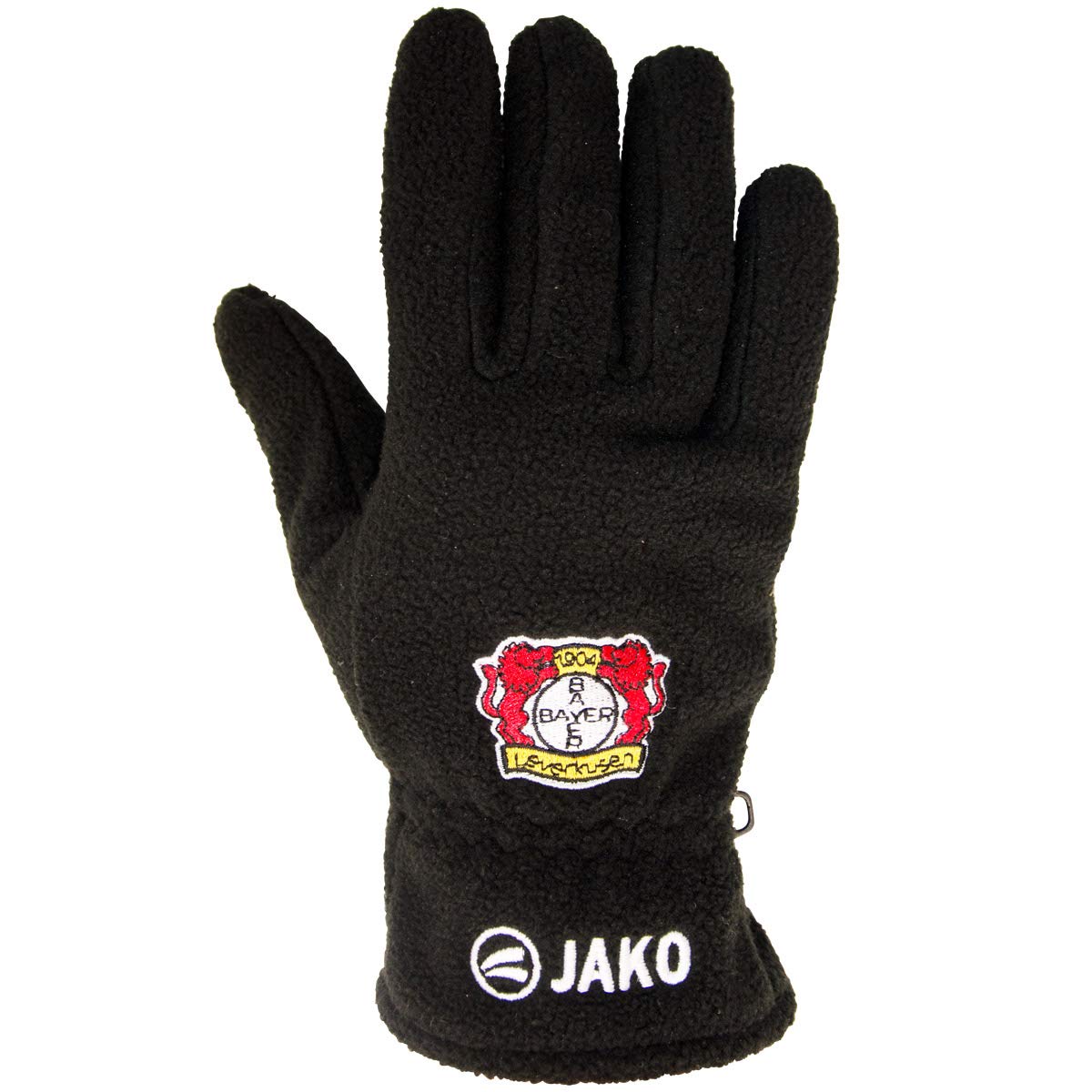 Jako Uni Leverkusen Fleecehandschuhe Bayer 04, schwarz, 4, BA2587 Sport & Freizeit
