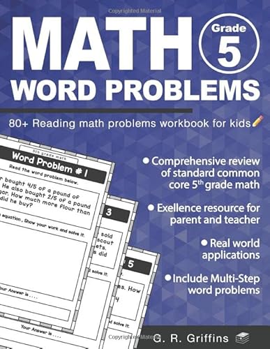 Math Word Problems for Grade 5: 80+ Reading math problems workbook for kids (Math Practice Workbook)