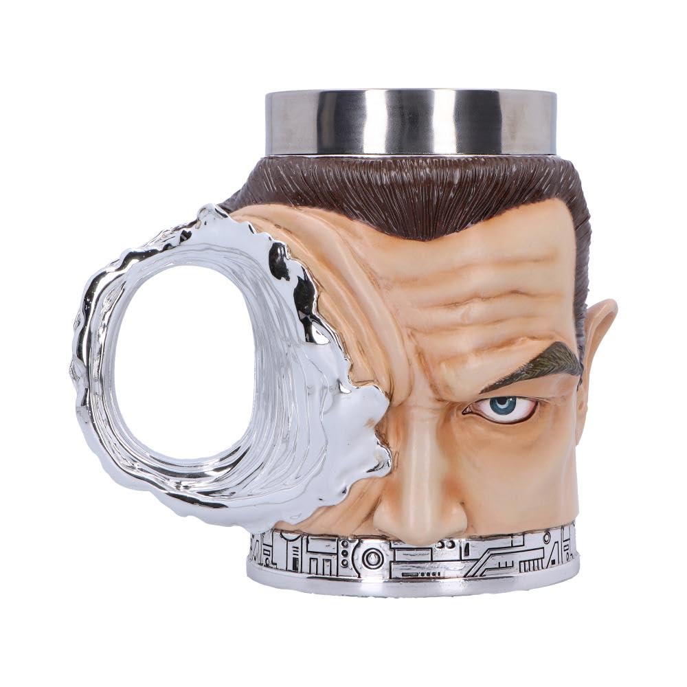 Nemesis Now Multicolor Terminator T-1000 Tankard, Sci-Fi Movie Drinkware, Collectible Terminator 2 Memorabilia And Gifts