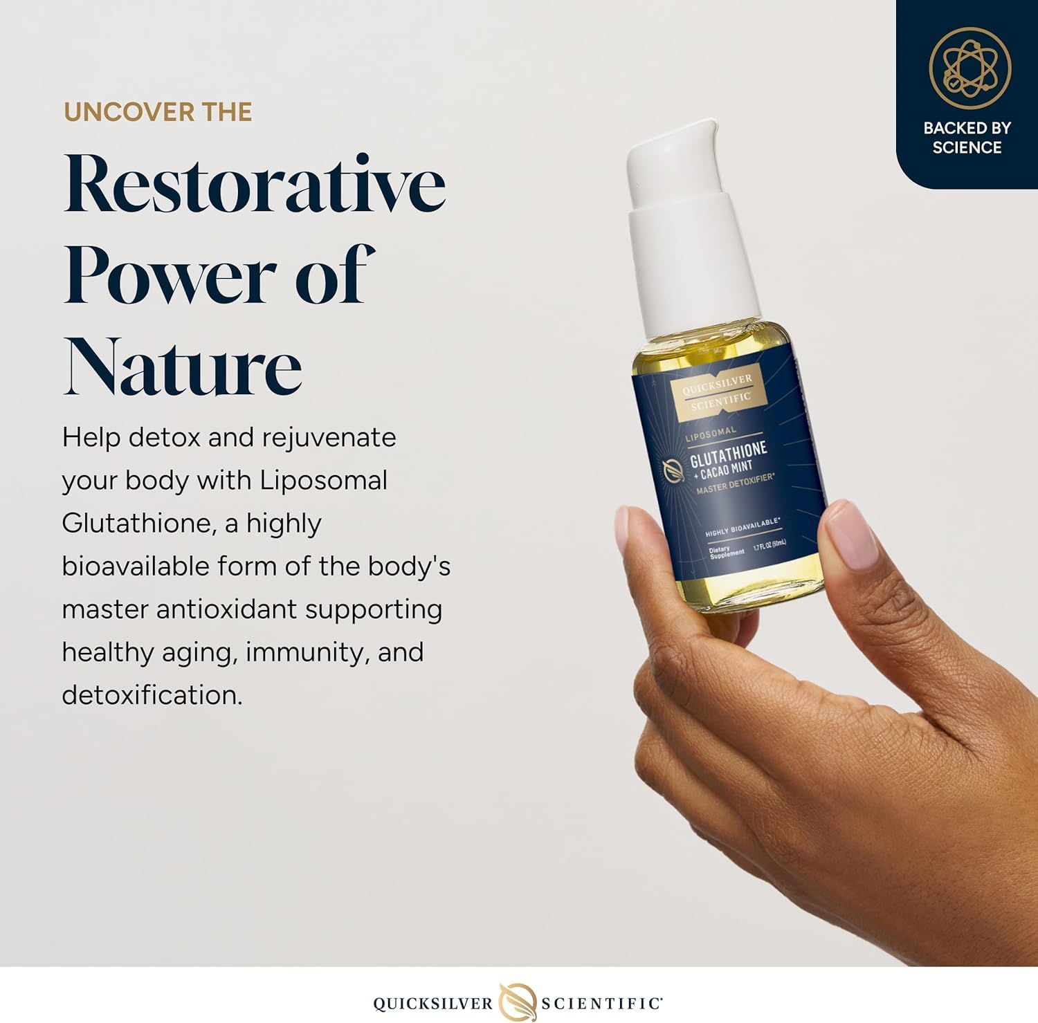 oral glutathione review Quicksilver Scientific Liposomal - Superior Absorption Glutathione Supplement for Detox & Immune Support Why Tide Labs Doesn't QUANTITY:6 Pack Firm skin
