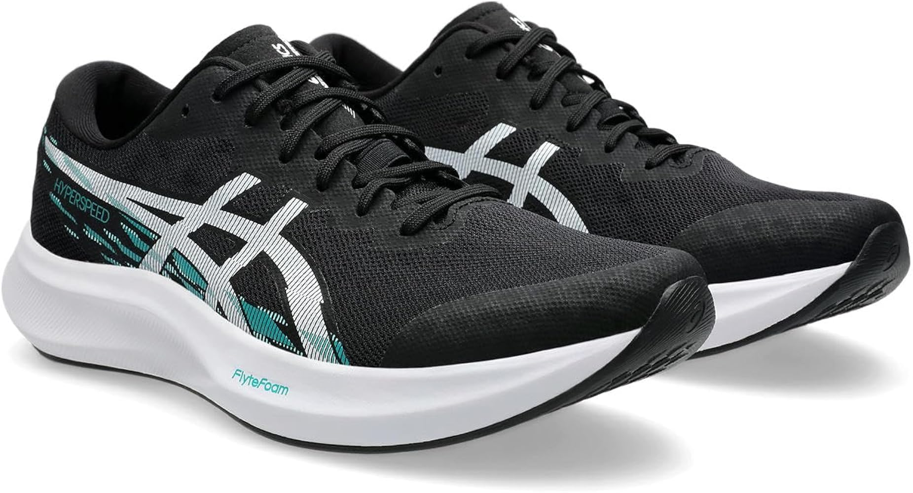 Buy ASICS Mens HYPER SPEED 4 Black/White Running Shoes - 6