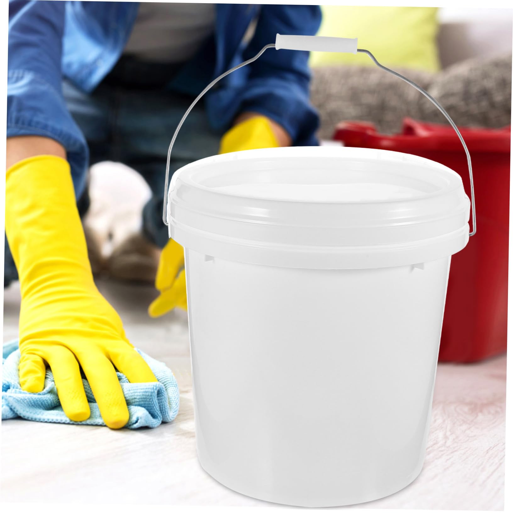 SHINEOFI Cubo De Pintura Tapa Cubo Vacío De Almacenamiento para Uso Taller o Almacén