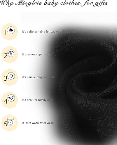 Miniatura 4 de Mioglrie Newborn Infant Baby Girl Clothes Outfits Romper Baby Girl Skirt Set Floral Baby Clothes for Girls Fall Winter