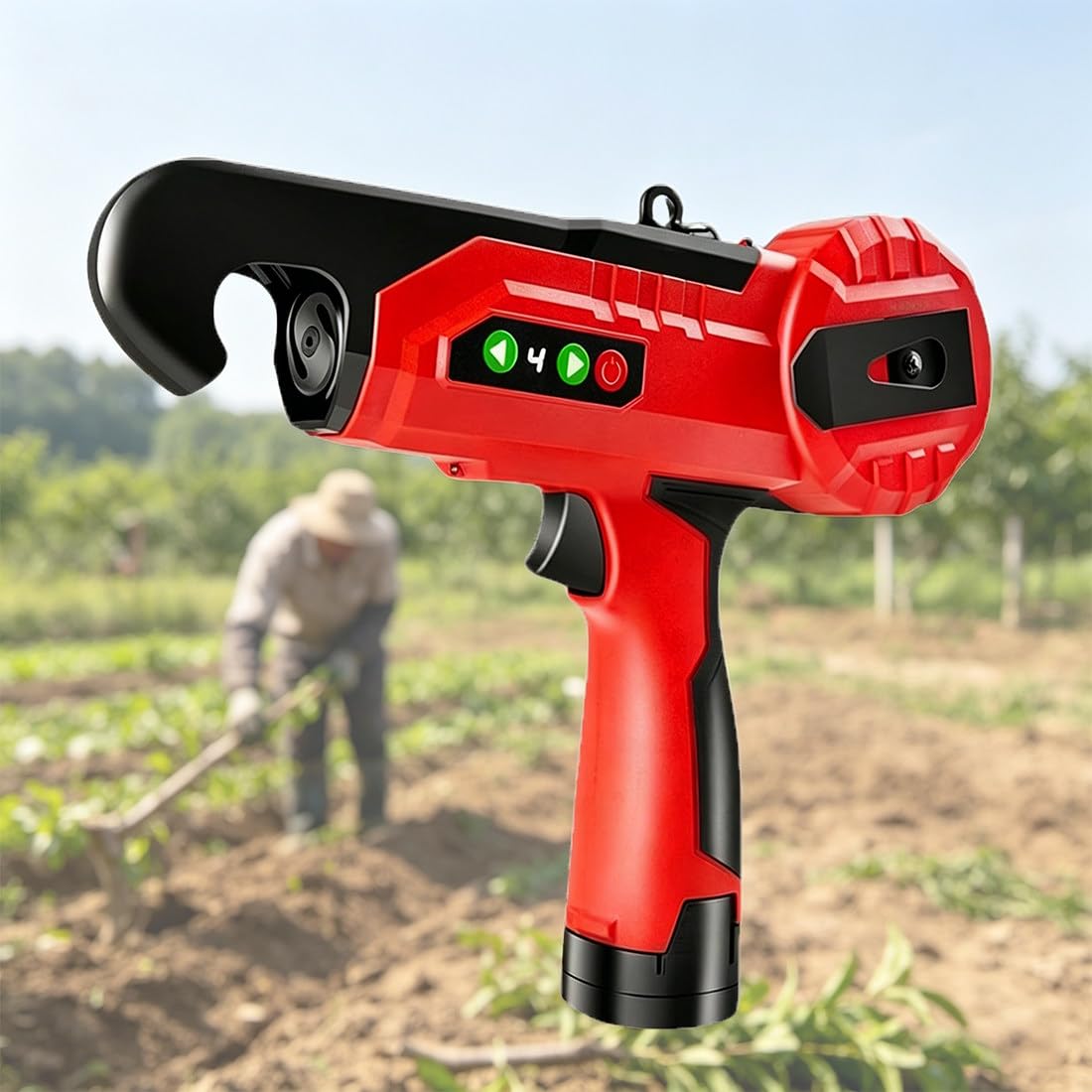 Machine électrique de fixation pour plantes pour stopper la fatigue du liage