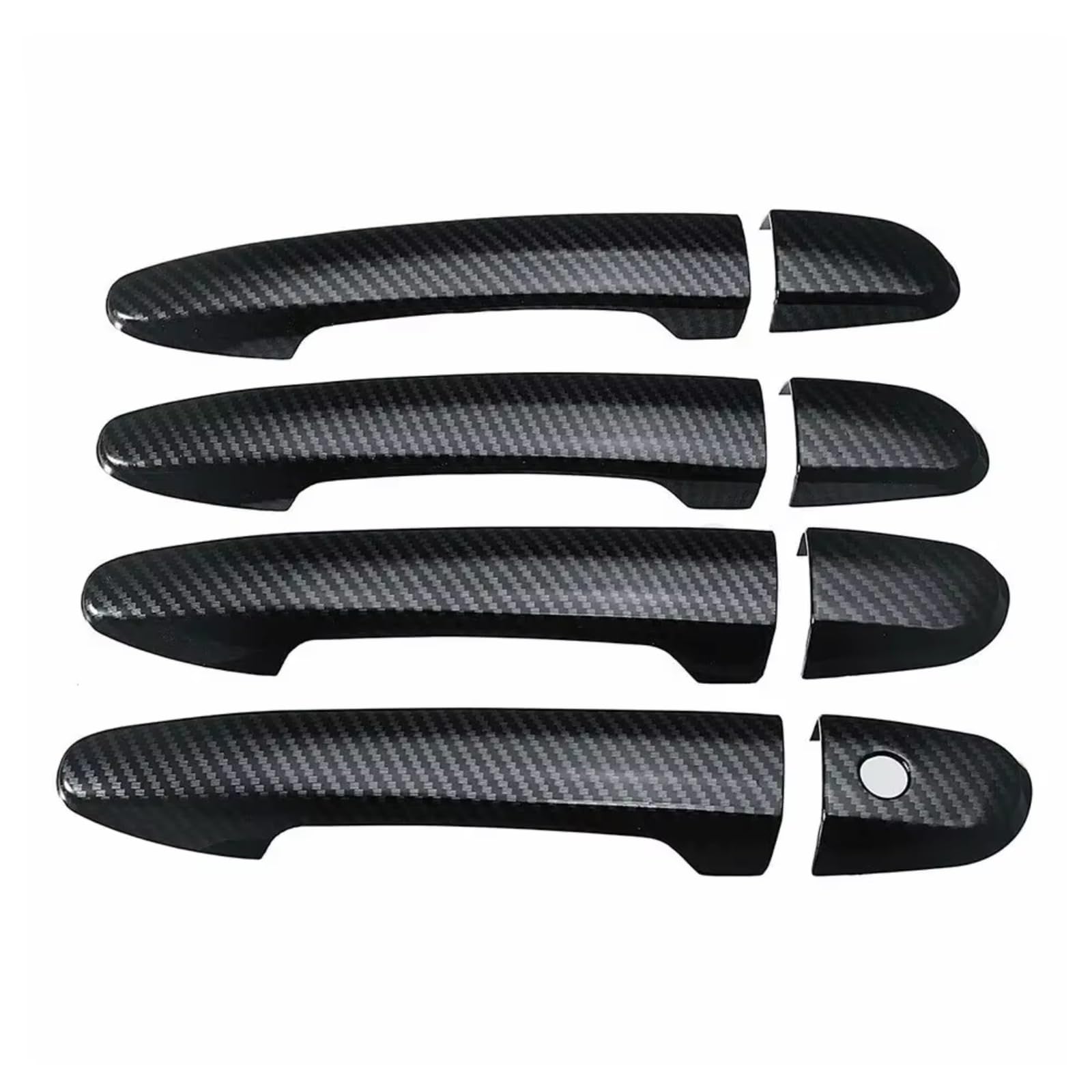 Qdzvalumv Normal Carbon 2 Car Door Handles Cover Shell Compatible With Mazda For Cx3 Cx5 2014-2019 Car Exterior Door Handle Cover Trim Styling Decoration Set(Normal Carbon 2)