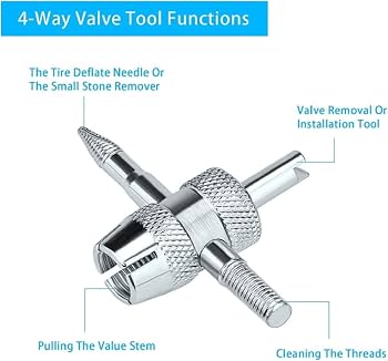 STRUMENTO VALVOLA PNEUMATICI 4 IN 1 RIMOZIONE NUCLEO STELO